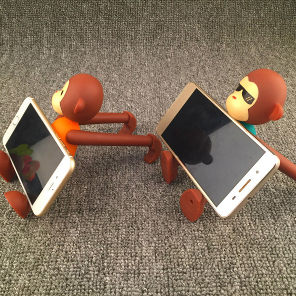 Universal Cell Phone Stand Cute Animal Monkey Shape Adjustable Phone Holder for Home Office Decor Universal Cell Phone Stand Cute Animal Monkey Shape Adjustable Phone Holder for Home Office Decor